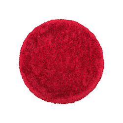 Beliani Tapis rond rouge CIDE