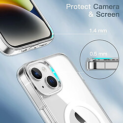 Avis Coque Silicone Transparente Compatible Magsafe Pour iPhone 14 Little Boutik©