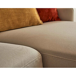 Avis Bestmobilier Vianon - canapé d'angle modulable 3 places + 1 pouf - en tissu