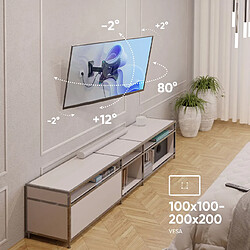 Acheter ONKRON Bras TV Mural Articulé pour 17" - 43" TV & Ecran, Support Ecran Mural Poids de 35 kg - Fixation Tele Murale VESA 100x100 - 200x200/Accroche TV Mural Pivotant Inclinable Orientable NP24-B Noir