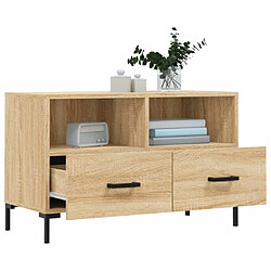 Acheter Maison Chic Meuble TV scandinave - Banc TV pour salon Chêne sonoma 80x36x50 cm Bois d'ingénierie -MN87575