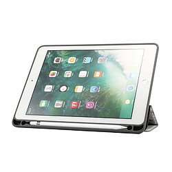 Wewoo Smart Cover Étui à rabat horizontal en motif marbre pour iPad 9.7 2018, avec trois fentes & un porte-pli pliant noir pas cher