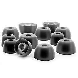 Acheter OKULI 12 x Écouteurs en Silicone Embouts d'oreilles pour Jabra Elite 3, 5, 7, 65t, 75t Casque Écouteurs en Noir