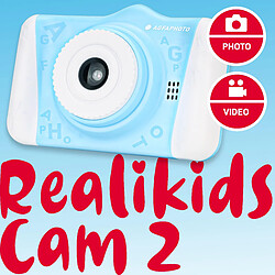 Avis AGFA PHOTO Realikids Cam 2 - Appareil Photo Numérique HD Enfant - Poignée ergonomique - Avec slot pour carte SD jusqu'à 32GB - Bleu - Bleu