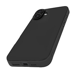 Avizar Coque pour iPhone 16 Plus Silicone Souple Design Fin Léger Noir