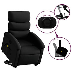 Acheter vidaXL Fauteuil inclinable de massage Noir Similicuir