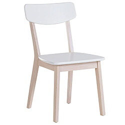 Acheter Beliani Chaise de salle à manger Set de 2 Blanc SANTOS