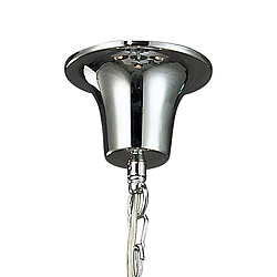 Avis Luminaire Center Suspension Acanto rond 3 Ampoules E14, chrome poli avec Abat jour noirs