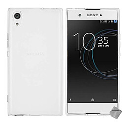 Htdmobiles Coque silicone gel fine pour Sony Xperia XA1 Plus + film ecran - BLANC TRANSPARENT