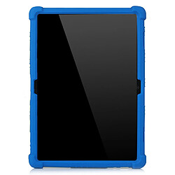 Coque en silicone avec béquille coulissante bleu pour votre Lenovo Tab M10 TB-X605F