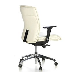 Siège de bureau / Fauteuil de direction MURANO 10, cuir ivoire hjh OFFICE pas cher