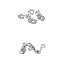 4x Tuyau de Tension de Collier de Selle En Forme de U En Acier Inoxydable 10 Mm + 25 Mm de Diamètre