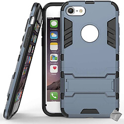 Htdmobiles Coque rigide anti choc pour Apple iPhone SE (2022) + film ecran - BLEU FONCE