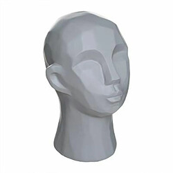 Statue Déco Tête House 22cm Gris