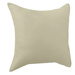 Avis Housse De Coussin En Velours Doux Housse De Coussin De Couleur Unie Blanc Crème-45x45cm