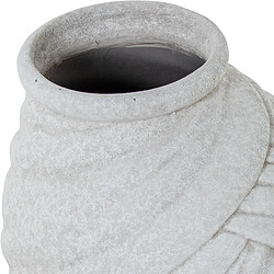 Vase Alexandra House Living Blanc Céramique Africaine 18 x 18 x 29 cm pas cher