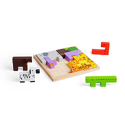 Avis Bigjigs Toys Puzzle de blocs d'animaux en bois