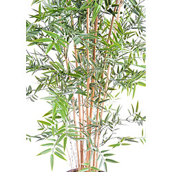 Pegane Plante artificielle haute gamme Spécial extérieur en Bambou artificiel, couleur verte - Dim : 150 x 75 cm