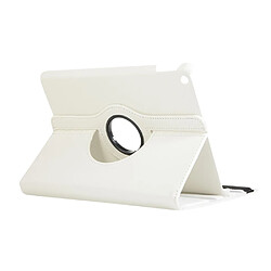 Acheter Etui en PU litchi avec support blanc pour votre Apple iPad 10.2 (2019)