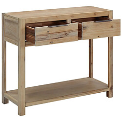 vidaXL Table console 82x33x73 cm Bois d'acacia massif