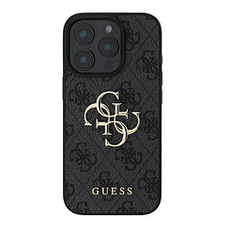 Guess Maroquinerie GUESS Coque iPhone 16 Pro avec Monogramme - Gris foncé