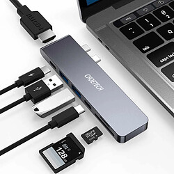 Adaptateur multiport USB-C CHOETECH 7 en 2 compatible MacBook Pro