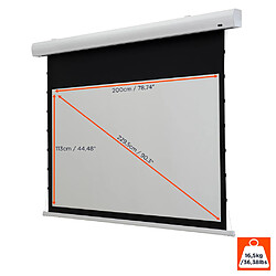 Ecran de projection motorise celexon Tension Plus HomeCinema 200 x 113 cm, 90" - MWHT