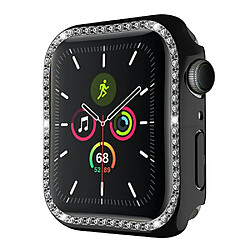 Coque en TPU en strass brillant noir pour votre Apple Watch Series 7 41mm