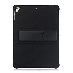 Coque en silicone Souple avec béquille noir pour votre Apple iPad Air (2020)/iPad Air 2/iPad 9.7 pouces (2017)/iPad 9.7 pouces (2018)