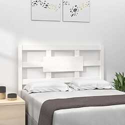 vidaXL Tête de lit blanc 105,5x4x100 cm bois massif de pin