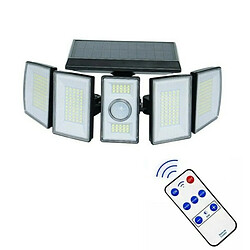 Tradex SOLAIRE À LED ORIENTABLE DÉTECTEUR DE MOUVEMENT TÉLÉCOMMANDE 300 LEDS pas cher