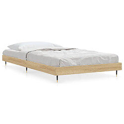 vidaXL Cadre de lit sans matelas chêne sonoma 90x190 cm