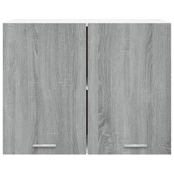 Acheter vidaXL Armoire suspendue Sonoma gris 80x31x60 cm Bois d'ingénierie