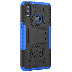 Avis Wewoo Coque Pour Galaxy A10s Texture de pneu TPU antichoc + PC Housse de protection avec support bleu