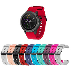 Bracelet en silicone 20mm rouge pour Garmin Move Luxe/Move Style/Move 3/Move Venu