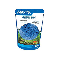 MARINA Gravier Deco bleu - 450 g - Pour aquarium