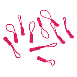 10 pcs fermeture à glissière en plastique tirette cordon tirette curseur pour sacs à vêtements rose rouge pas cher