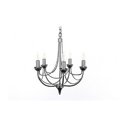 Lumière Chandelier sans abats jours Cirrus Naturel 5 ampoules 46cm