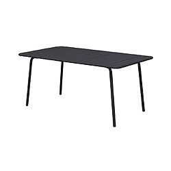 Acheter Mes Ensemble table de jardin + 4 chaises en métal gris - BACA