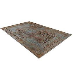 Avis Vidal Tapis de laine 295x195 Bleu Vintage Royal