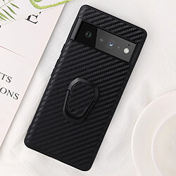 Coque en TPU + PU avec béquille, fibre de carbone texture/noir pour votre Google Pixel 6