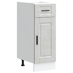 vidaXL Armoire de cuisine Porto gris béton bois d'ingénierie