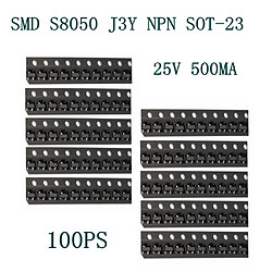 Acheter 100pcs 2n3904 sot-23 j3y s8050 transistor smd npn smd s8080 j3y