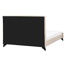 Acheter Beliani Lit double en tissu beige 140x200 cm AMBASSADOR