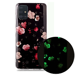 Coque en TPU noctilucent flexible une rose pour votre Samsung Galaxy A51 SM-A515