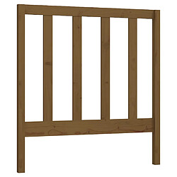 vidaXL Tête de lit Marron miel 95x4x100 cm Bois massif de pin