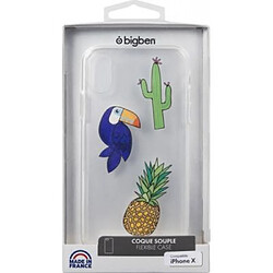 BIGBEN Coque pour iPhone X/XS