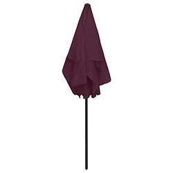 Acheter vidaXL Parasol de plage rouge bordeaux 180x120 cm