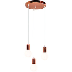 Stoex Luminaire Suspension Douille de lampe E27 avec Support de Disque Rond, Lampe de