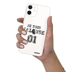 Coque iPhone 12 mini souple transparente Jalouse 01 Motif Ecriture Tendance Evetane pas cher